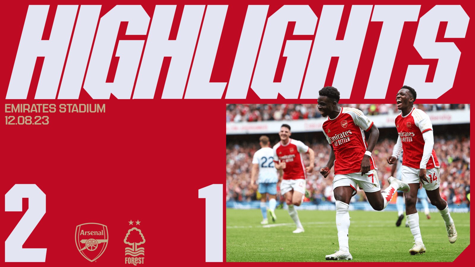 Highlights | Arsenal 2-1 Nottingham Forest | Video | News | Arsenal.com